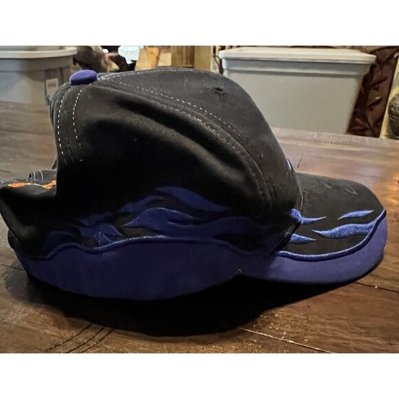 Tony Stewart Autographed Hat Cap Black Blue #20 Racing Nascar - Picture 5 of 7